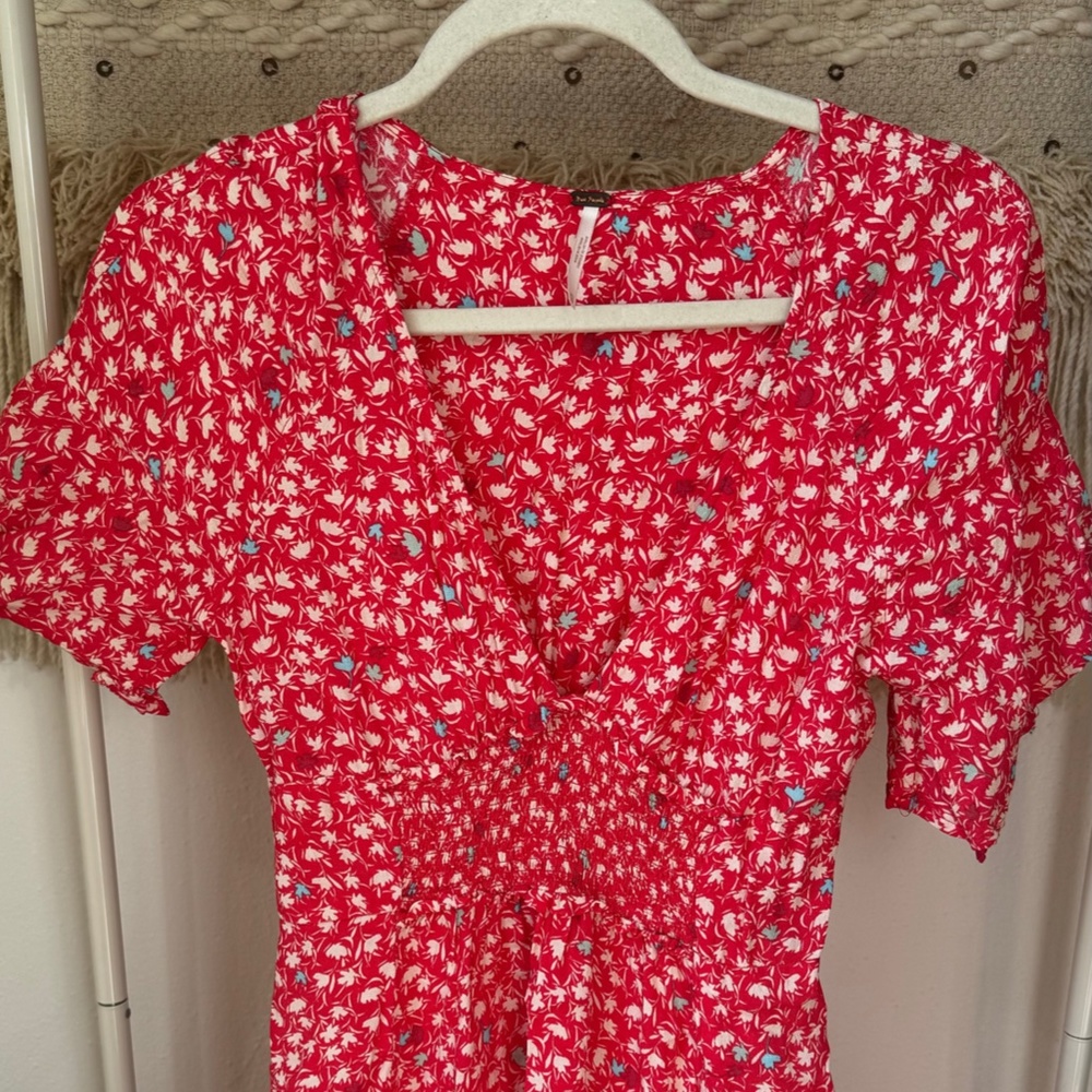 Red Floral Dress